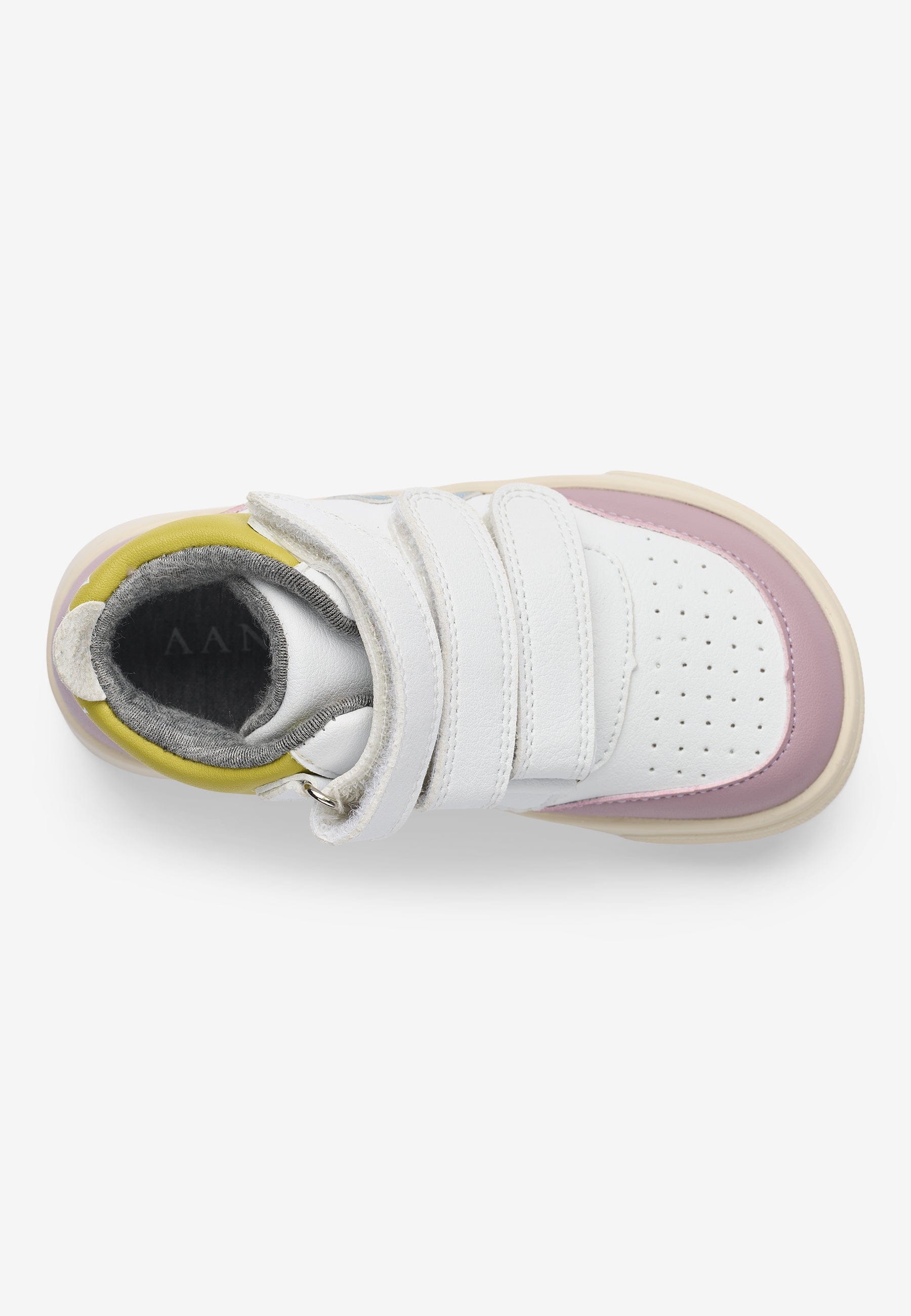 ASK - Fußgeformter Mid-Hi Sneaker - Lila/Gelb